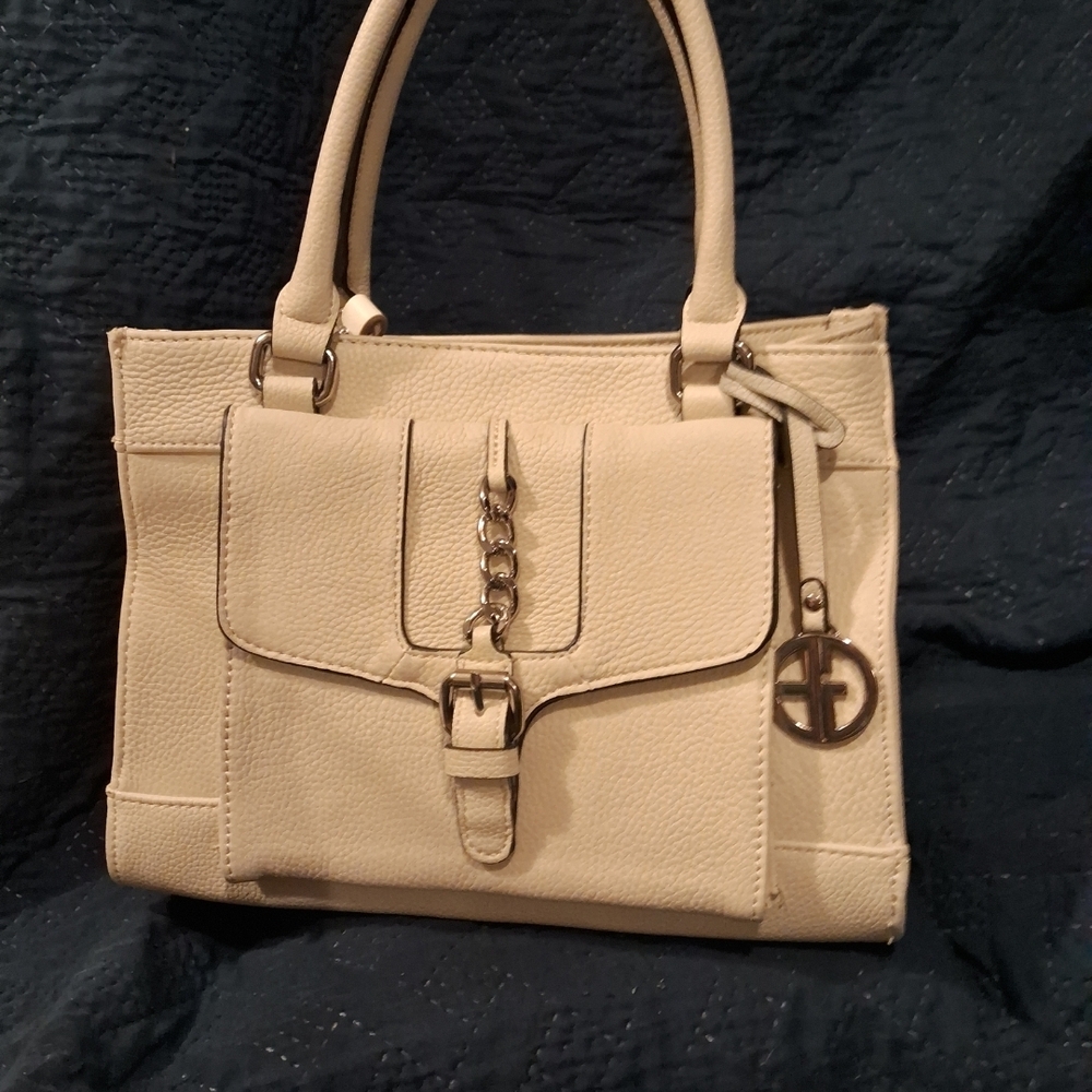 Gianni Bini Cream Satchel Bag